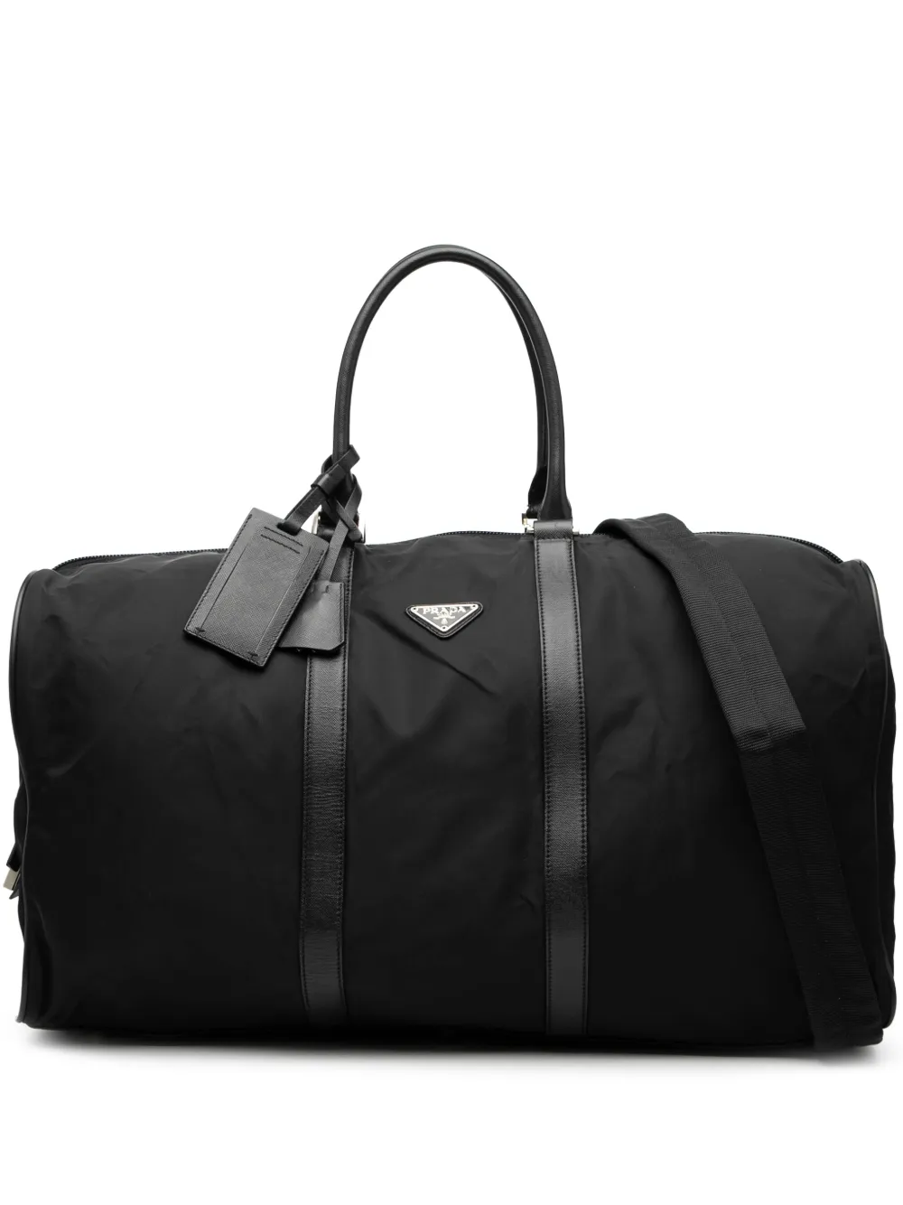 Prada Pre-Owned Borsa da viaggio in tessuto 2000-2013 - Nero