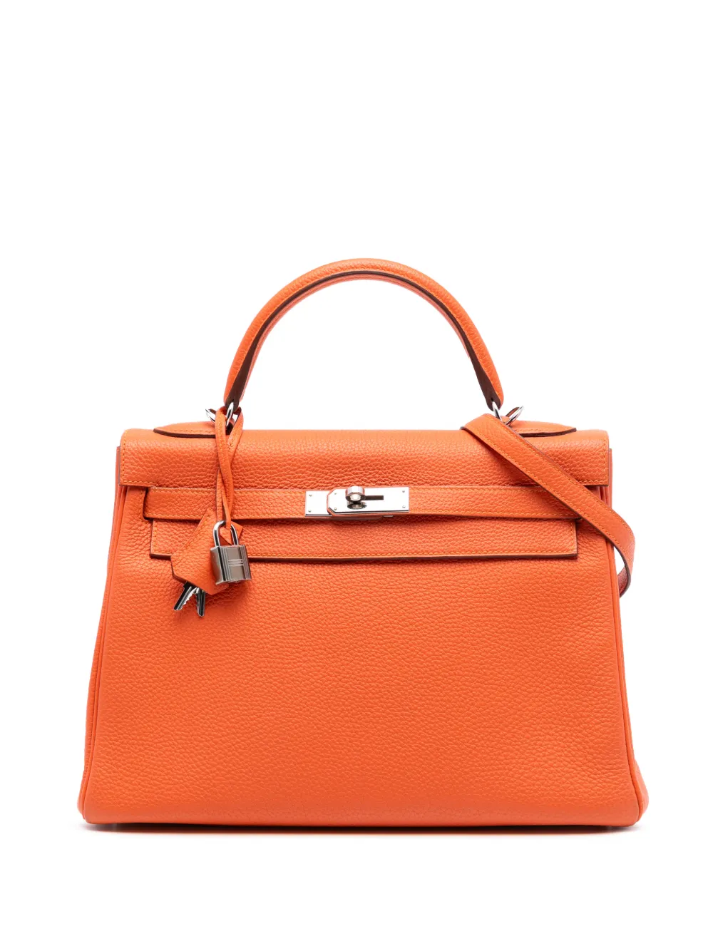 Hermès Pre-Owned 2015 Togo Kelly II Retourne 32 satchel - Arancione