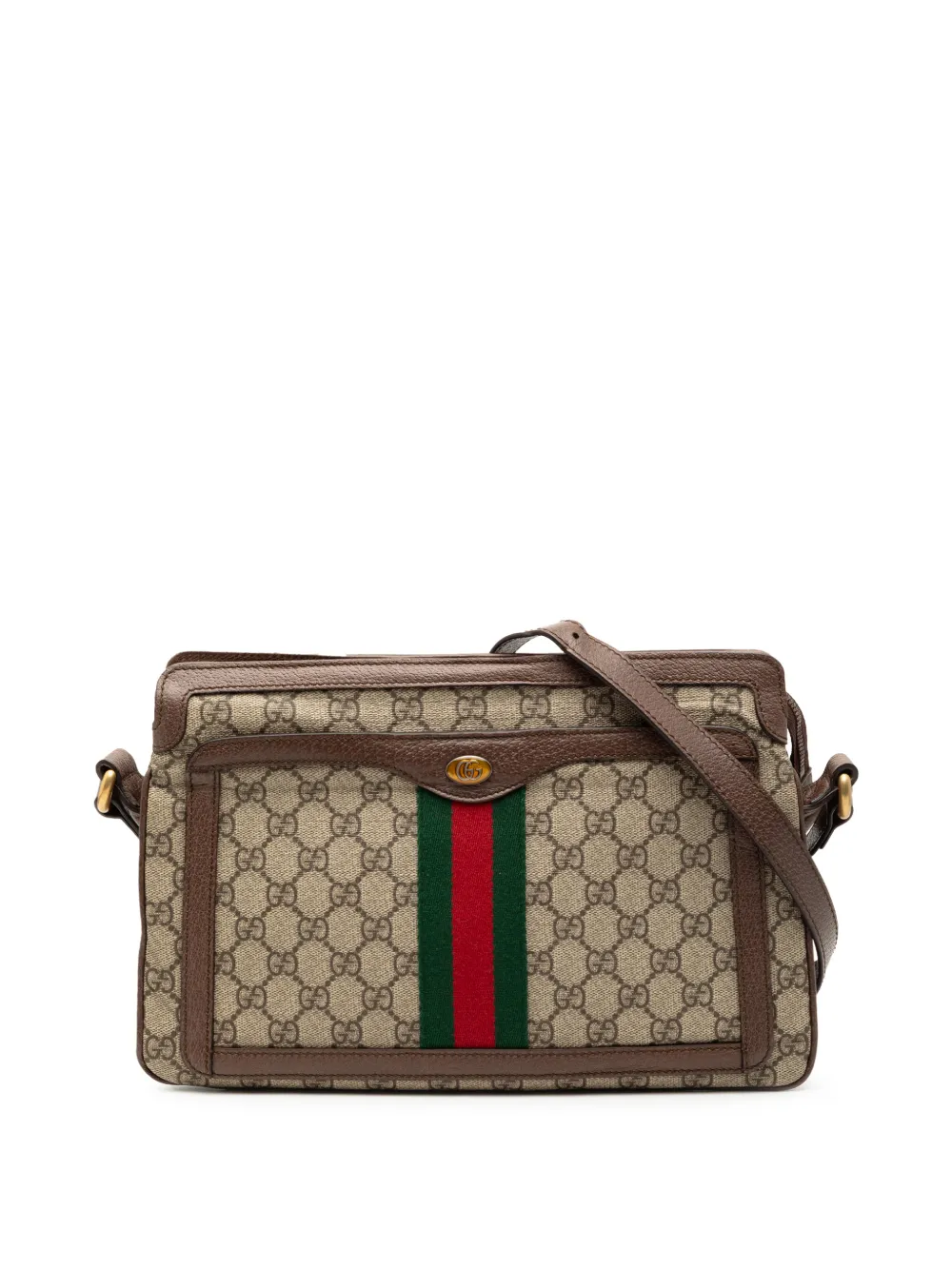 Gucci Pre-Owned 2016-2025 Medium GG Supreme Ophidia crossbody bag - Toni neutri