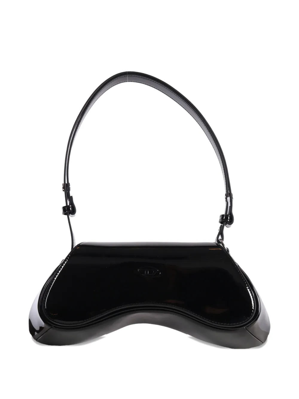 Diesel glossy shoulder bag - Nero