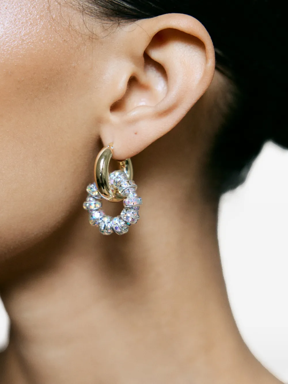 Pearl Octopuss. Y Verfraaide oorringen - Goud