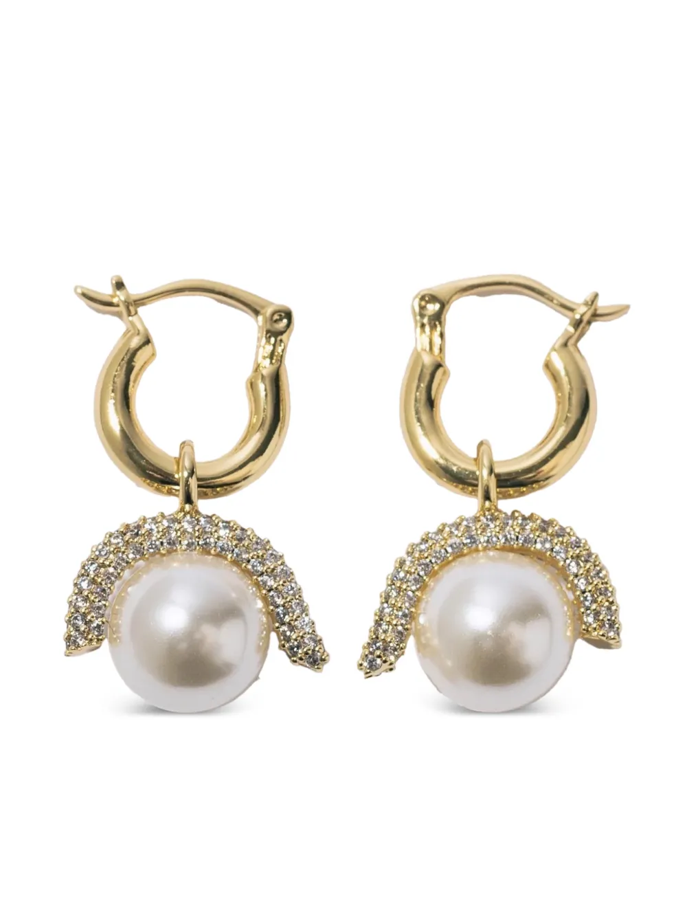 Pearl Octopuss. Y Orecchini a cerchio con perle - Oro