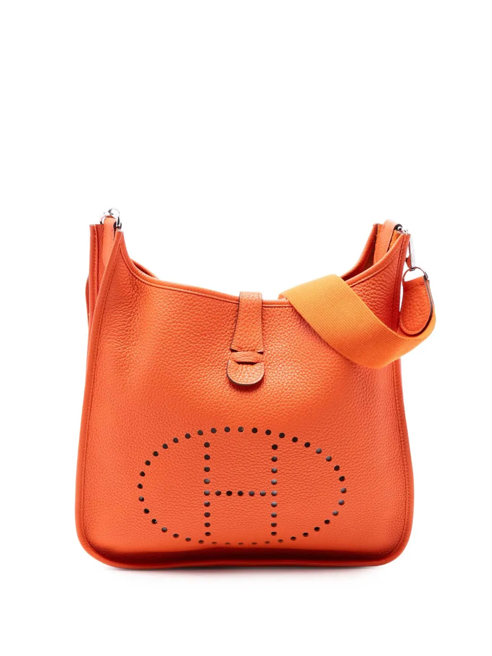 Hermès Pre-Owned 2014 Clemence Evelyne III GM crossbody bag - Arancione