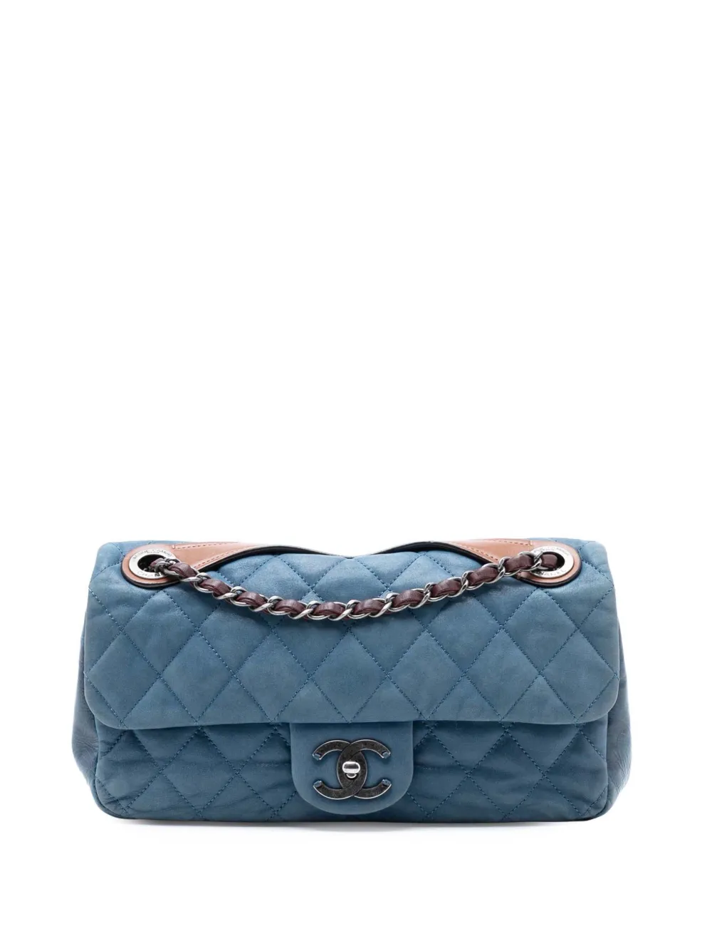 CHANEL Pre-Owned 2010-2011 Medium Iridescent Calfskin In The Mix Flap shoulder bag - Blu