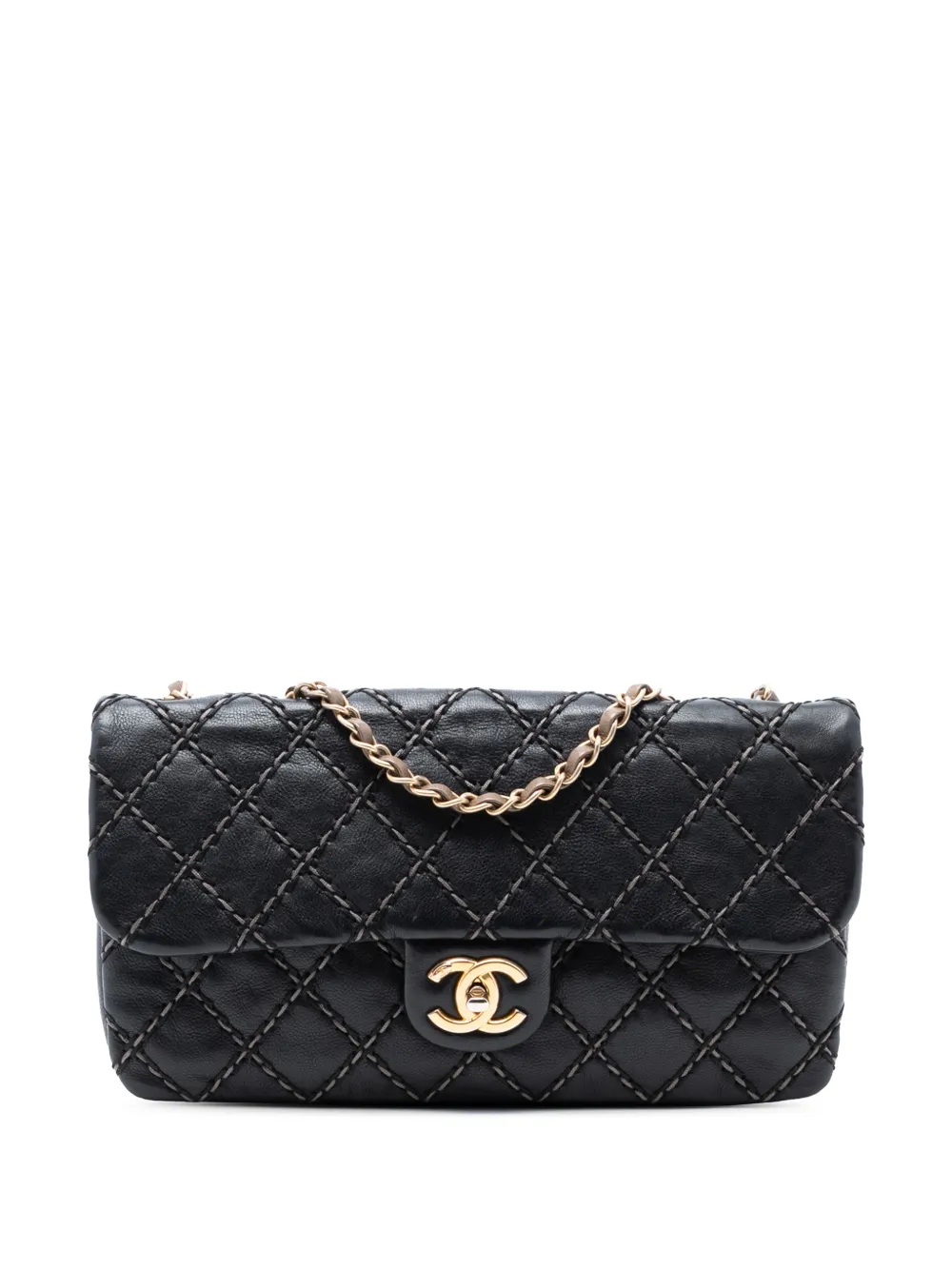 CHANEL Pre-Owned 2014 Paris Dallas Quilted Calfskin Chic Stitch Flap shoulder bag - Nero