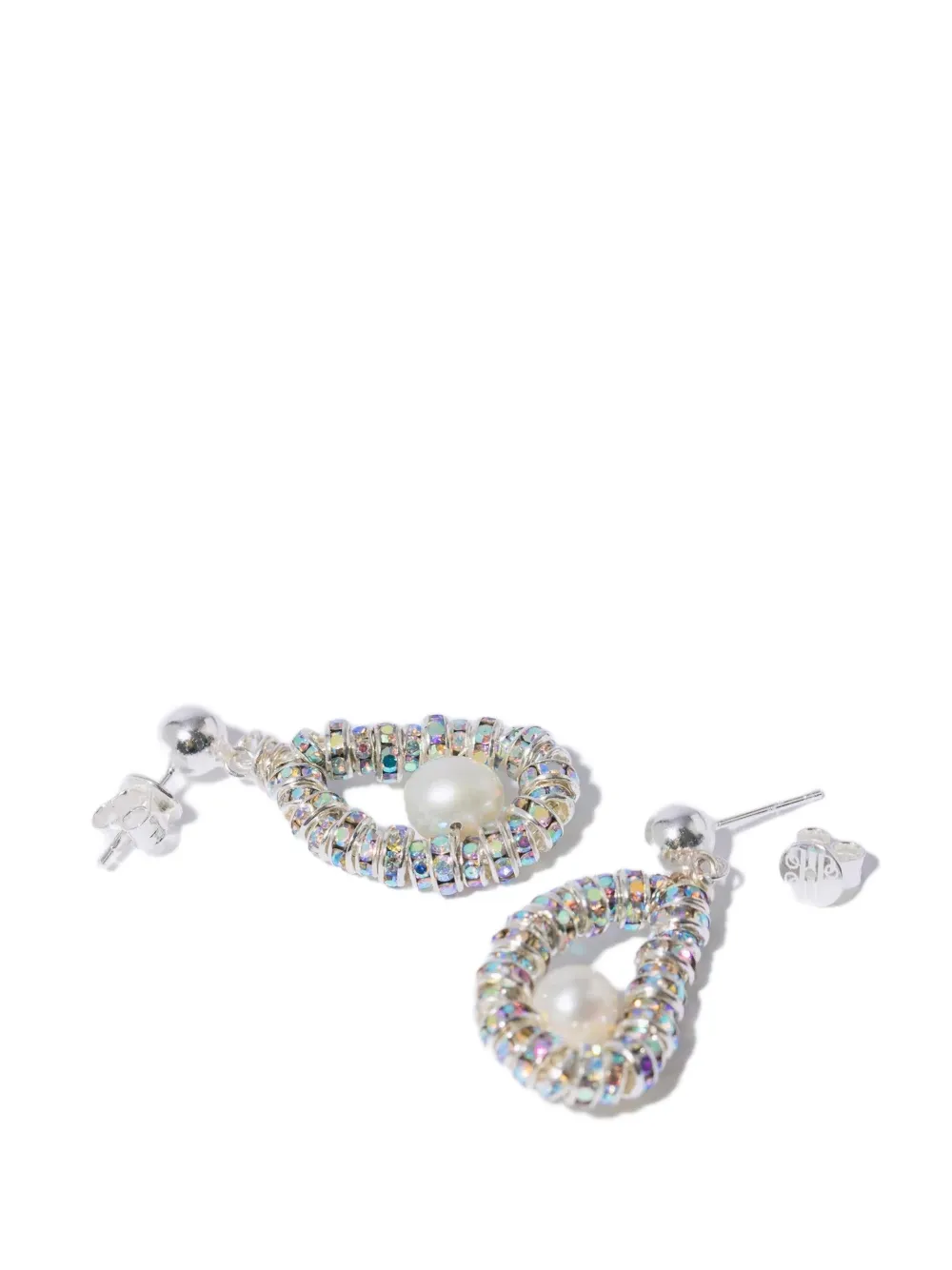  Pearl Octopuss. Y Pearl Beaded Earrings - Silver 