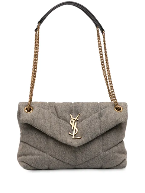 Saint Laurent Pre-Owned 2022 Small Denim LouLou Puffer shoulder bag