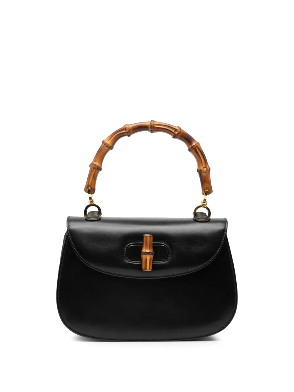 Gucci Pre-Owned 2000 Calfskin Bamboo Night handbag - Nero