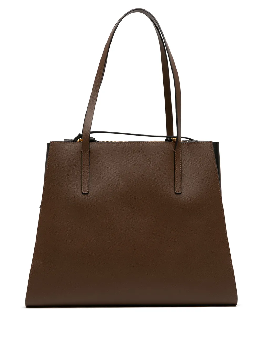 Marni Pre-Owned 2010-2025 Bicolor Leather 9 to 5 tote bag - Brown