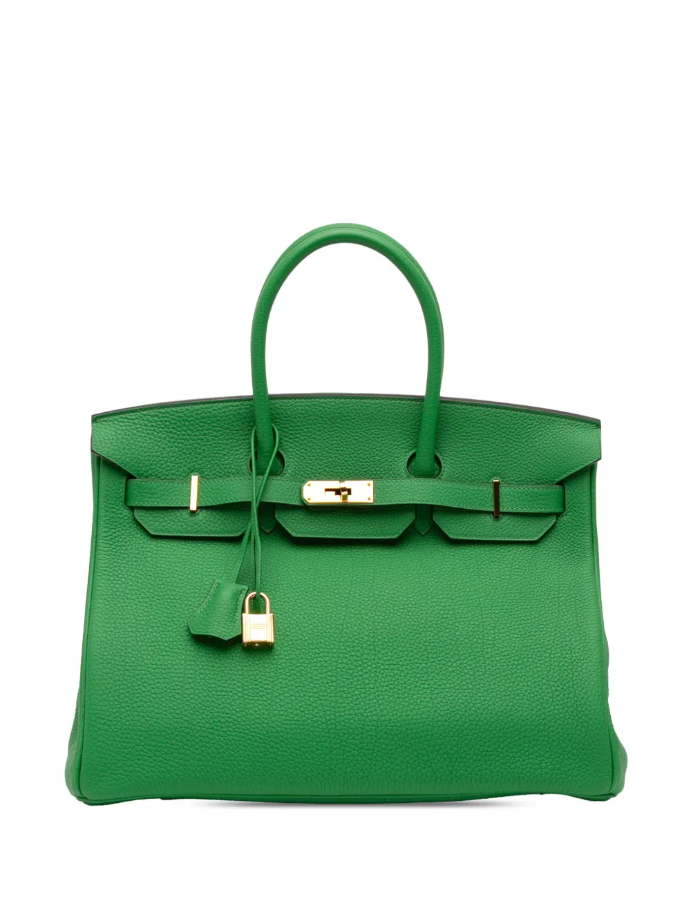 Hermès Pre-Owned 2014 Togo Birkin Retourne 35 handbag - Verde