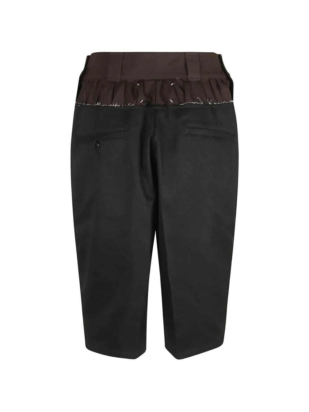 Maison Margiela pleated shorts - Zwart