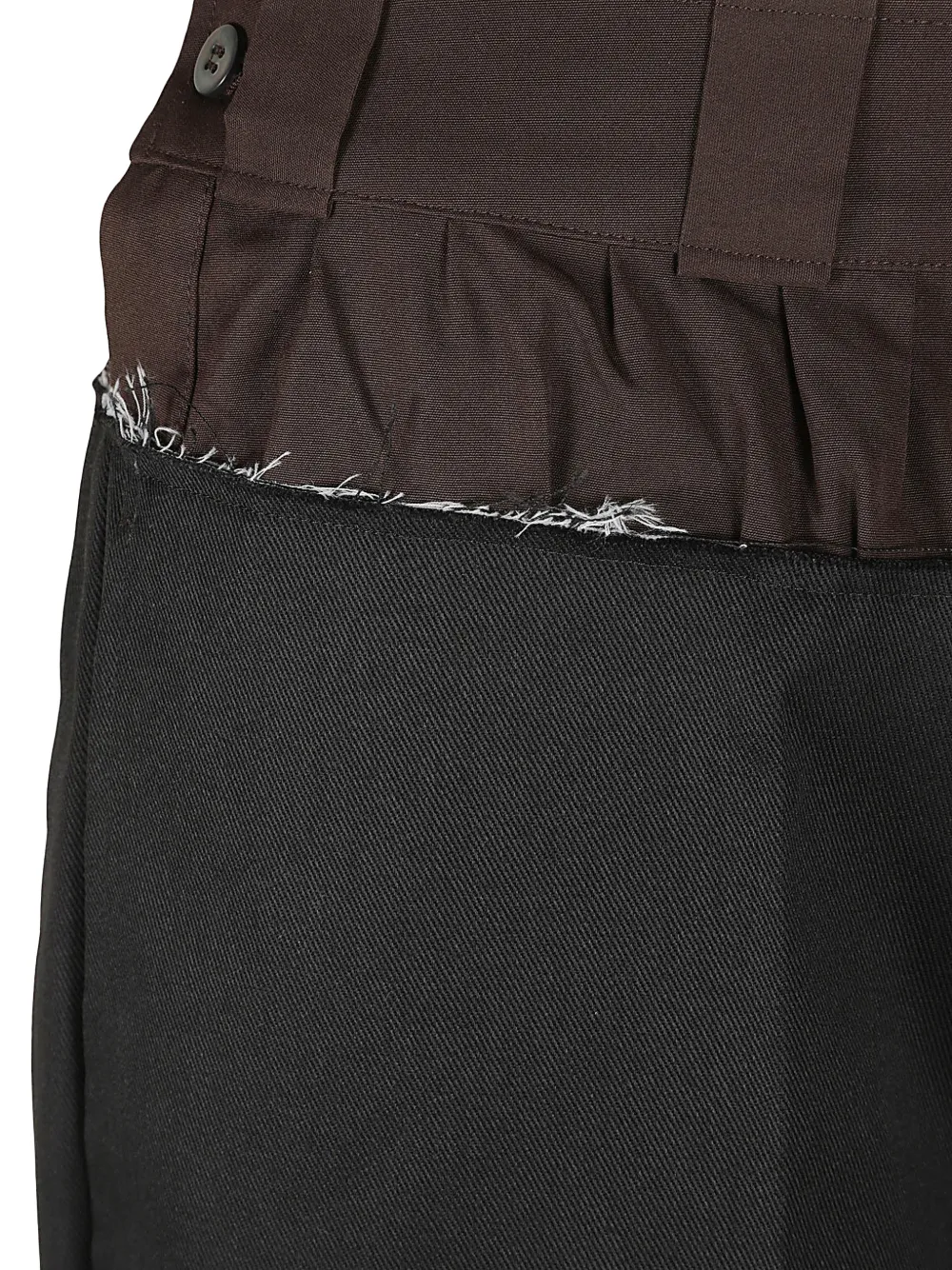Maison Margiela Geplooide shorts Zwart