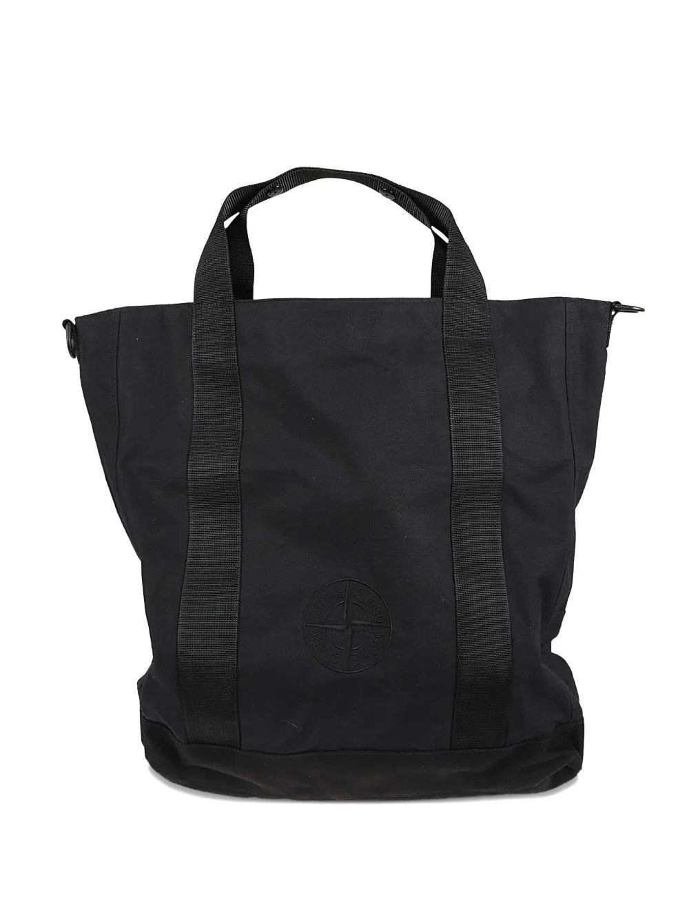 Stone Island logo tote bag - Nero