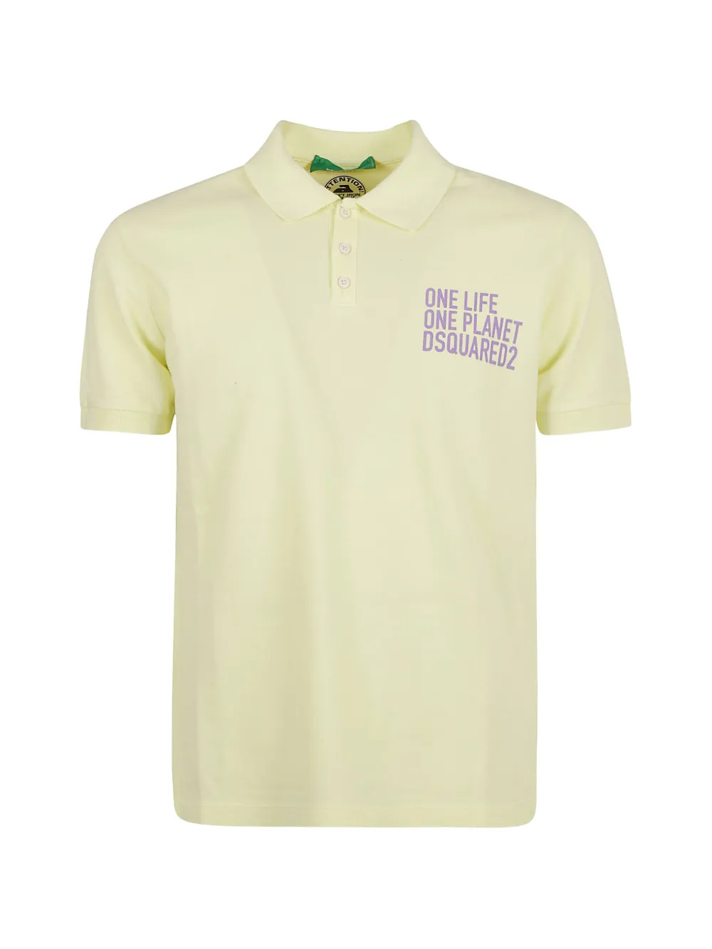 DSQUARED2 print polo shirt - Gelb