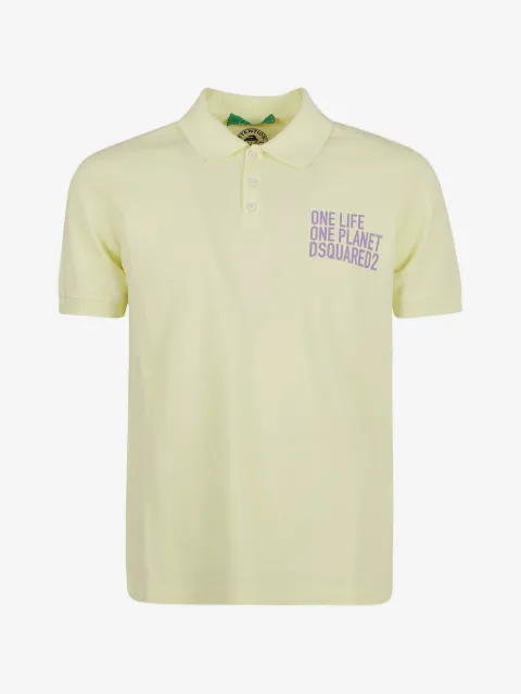 DSQUARED2 print polo shirt