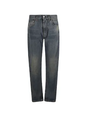 Maison Margiela ダメージ ストレートジーンズ | ブルー | FARFETCH JP