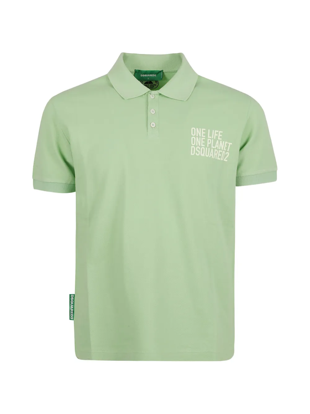 DSQUARED2 graphic polo shirt – Green