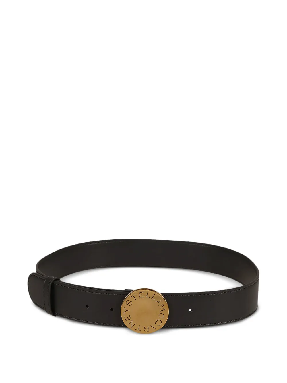 Stella McCartney perforated-plaque belt - Nero