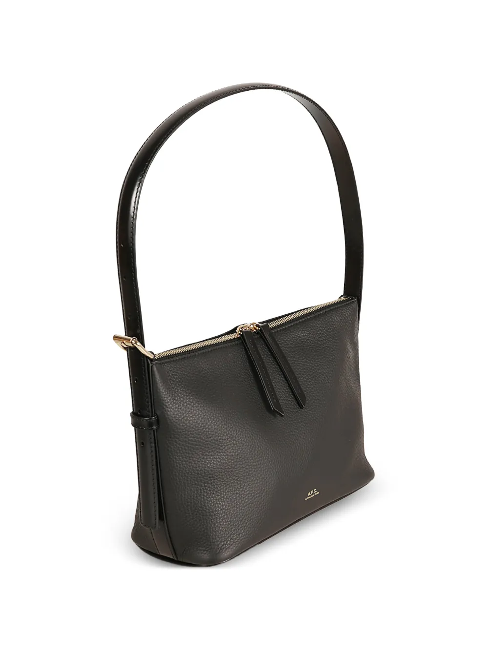  A.p.c. Vera Leather Shoulder Bag - Black 