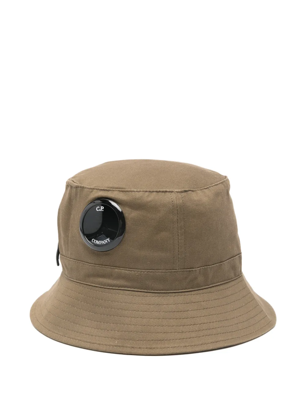 C.P. Company Kids logo-detail bucket hat - Verde