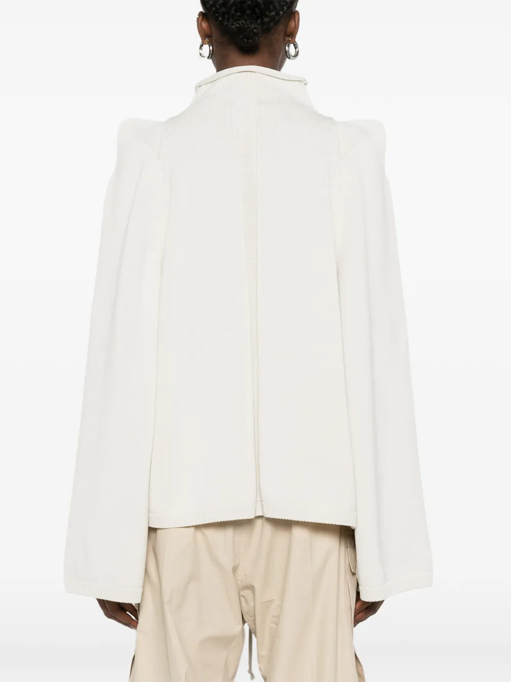 Rick Owens Con trui met hoge hals Beige