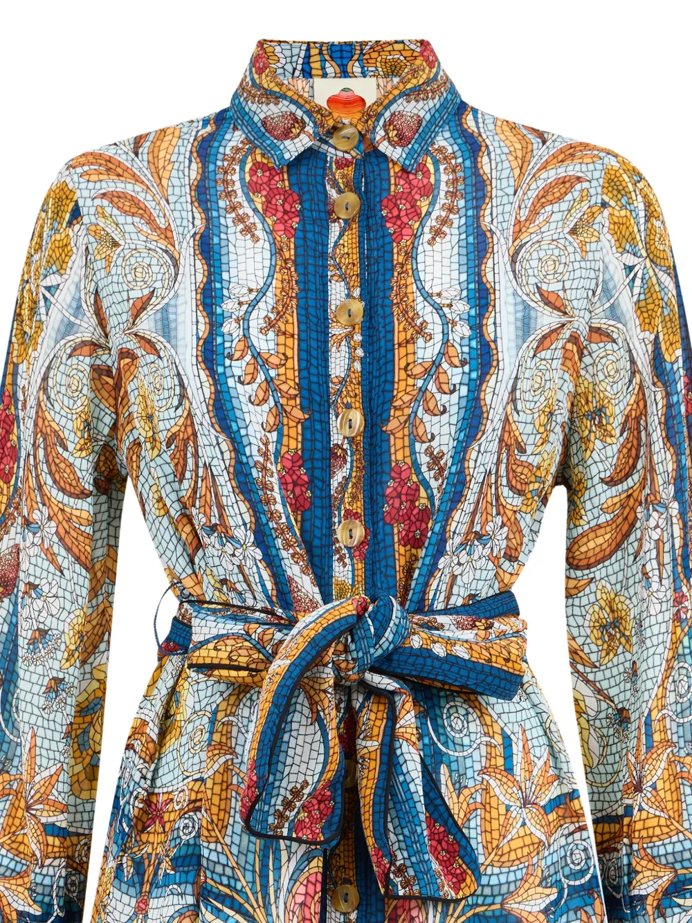 FARM Rio Mini-jurk met mozaïekprint Blauw