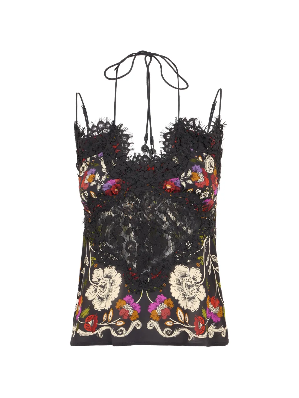 FARM Rio floral sleeveless top - Nero