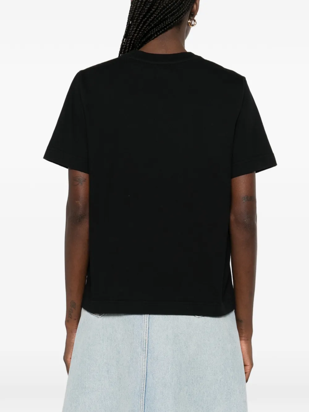 Burberry T-shirt met logo Zwart