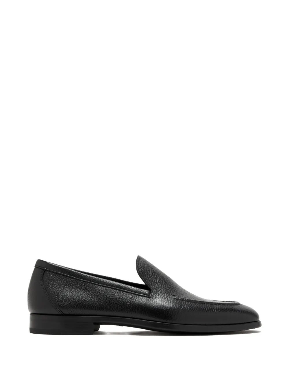 Magnanni pebbled-leather loafers - Nero