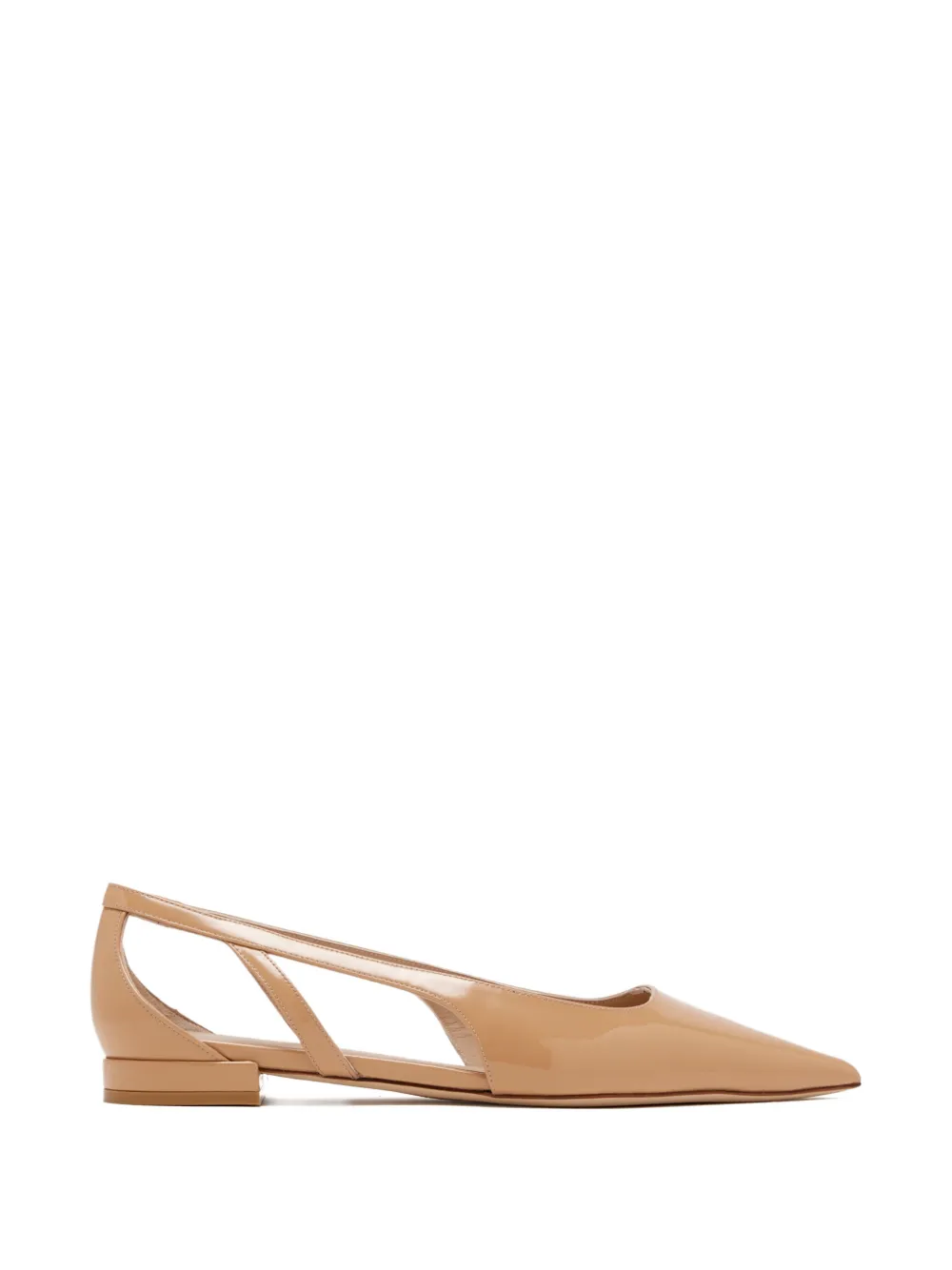 Stuart Weitzman pointed-toe ballet flats - Toni neutri