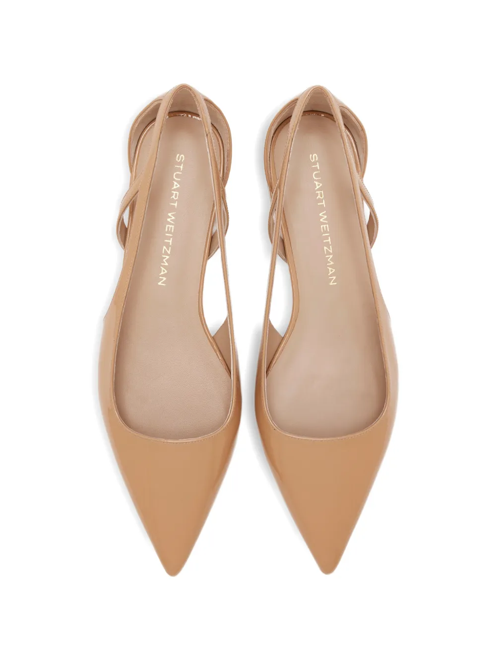 Stuart Weitzman pointed-toe ballet flats - Beige