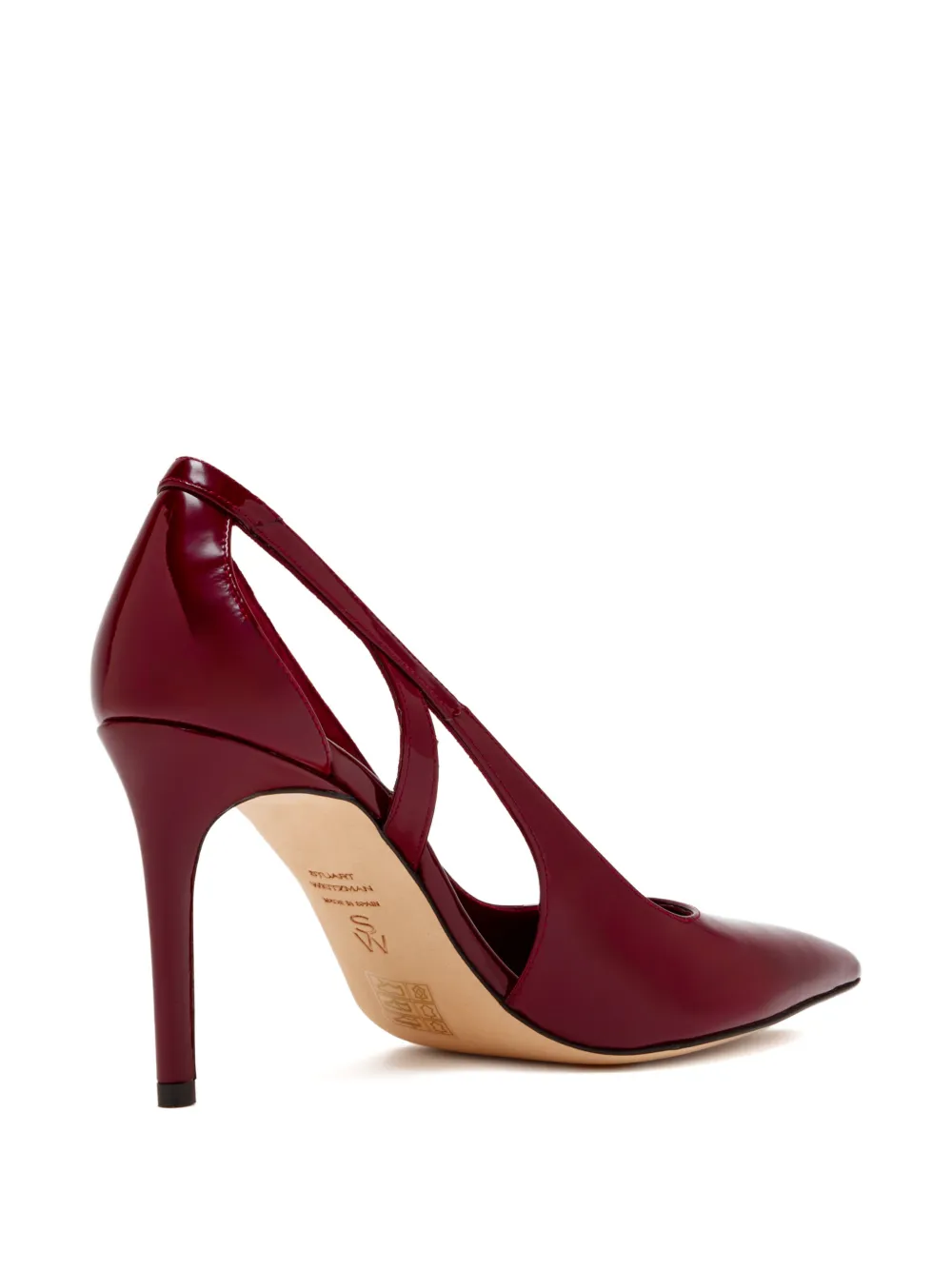 Stuart Weitzman cut-out pointed pumps Rood