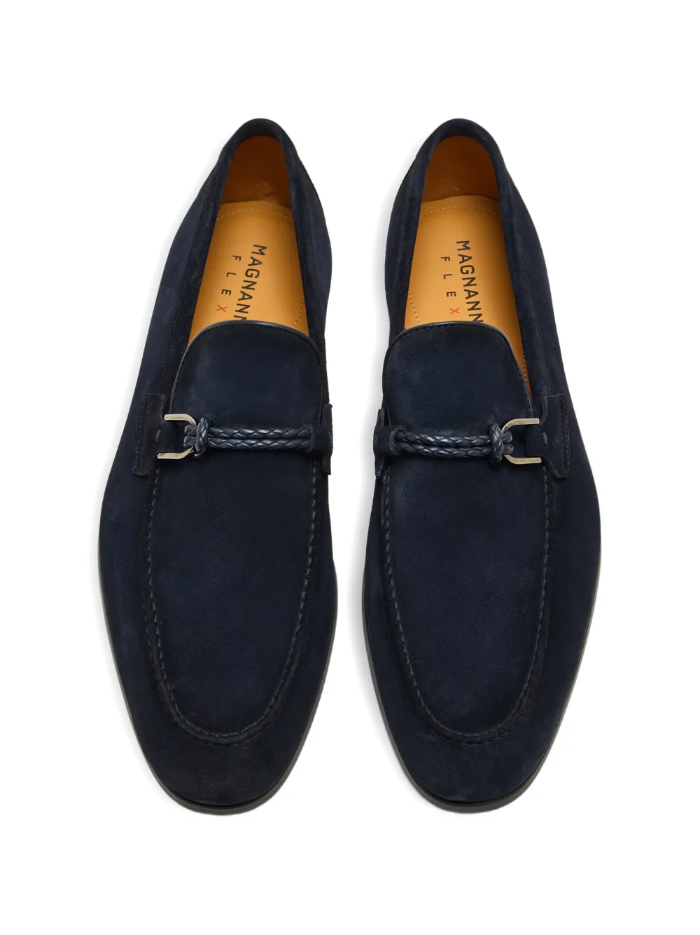 Magnanni braided-strap loafers - Blauw