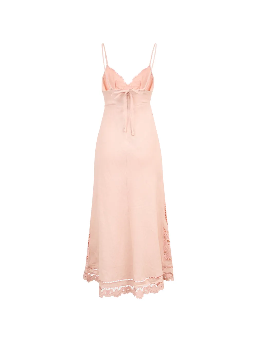 FARM Rio eyelet-embroidery sleeveless dress - Roze