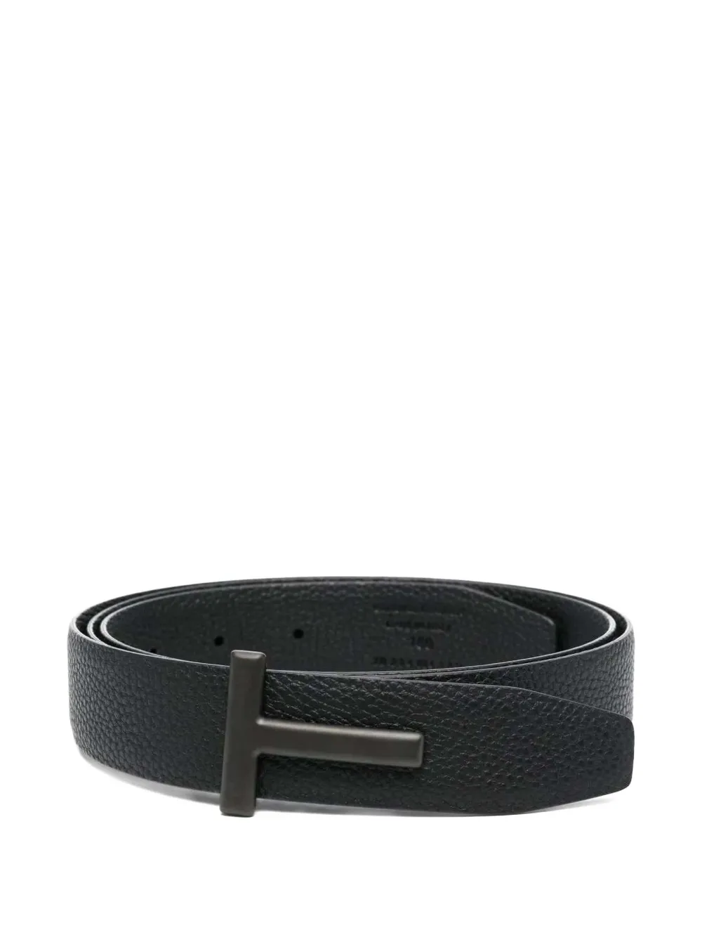 TOM FORD logo-buckle leather belt - Nero