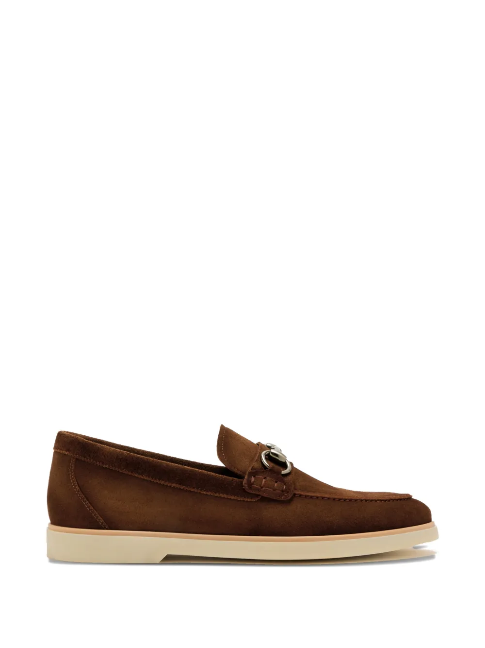 Magnanni penny-strap suede loafers - Marrone