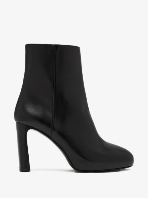 Stuart Weitzman side-zip block-heel ankle boots