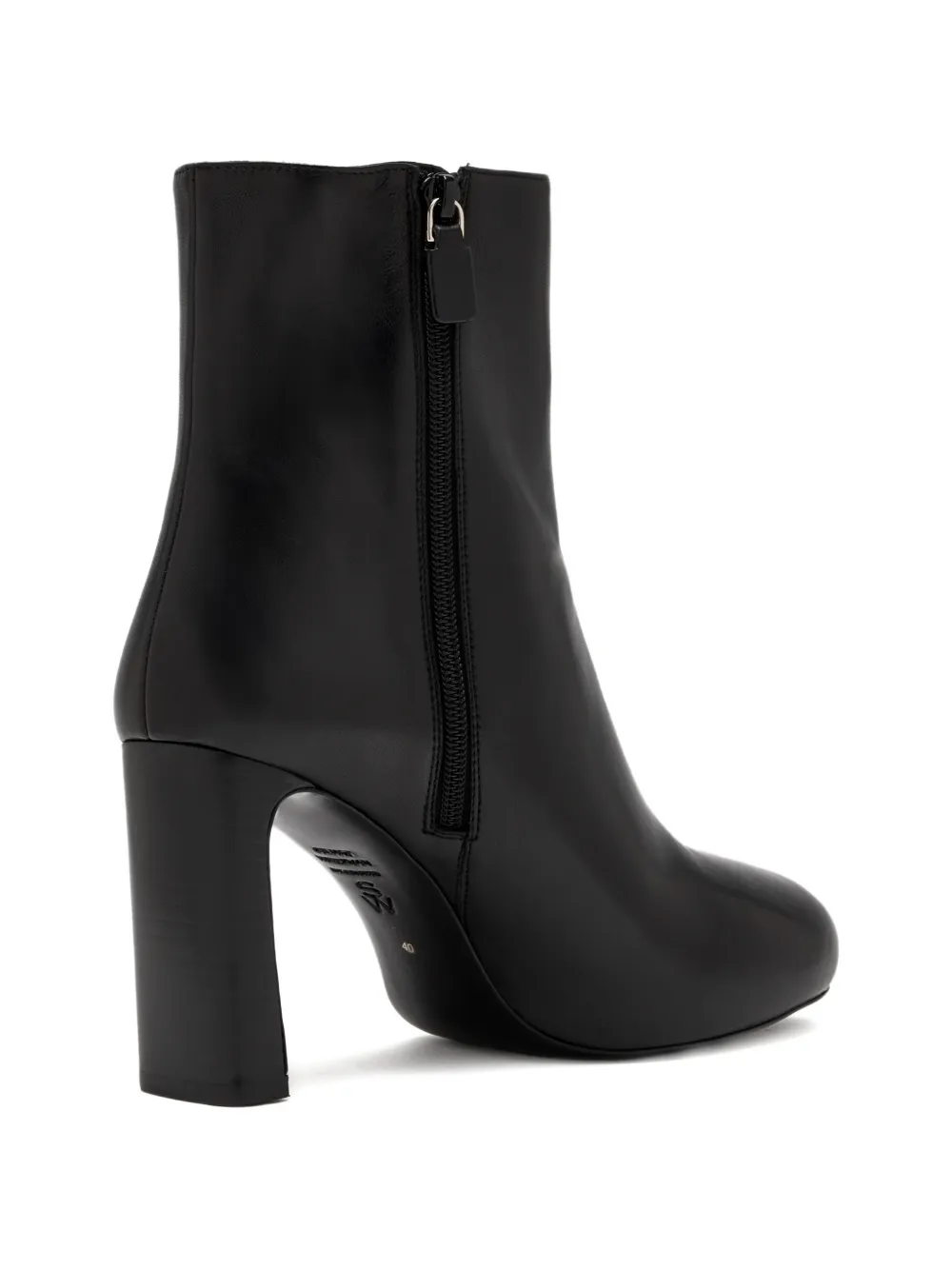 Stuart Weitzman side-zip block-heel ankle boots Zwart
