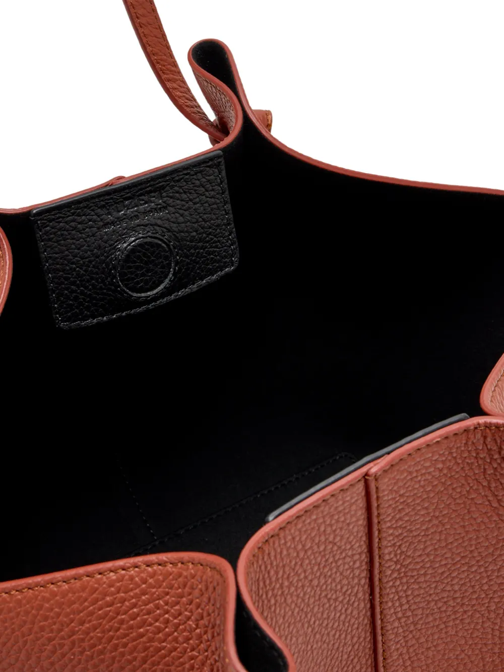 Yuzefi Shopper met geknoopt handvat Bruin