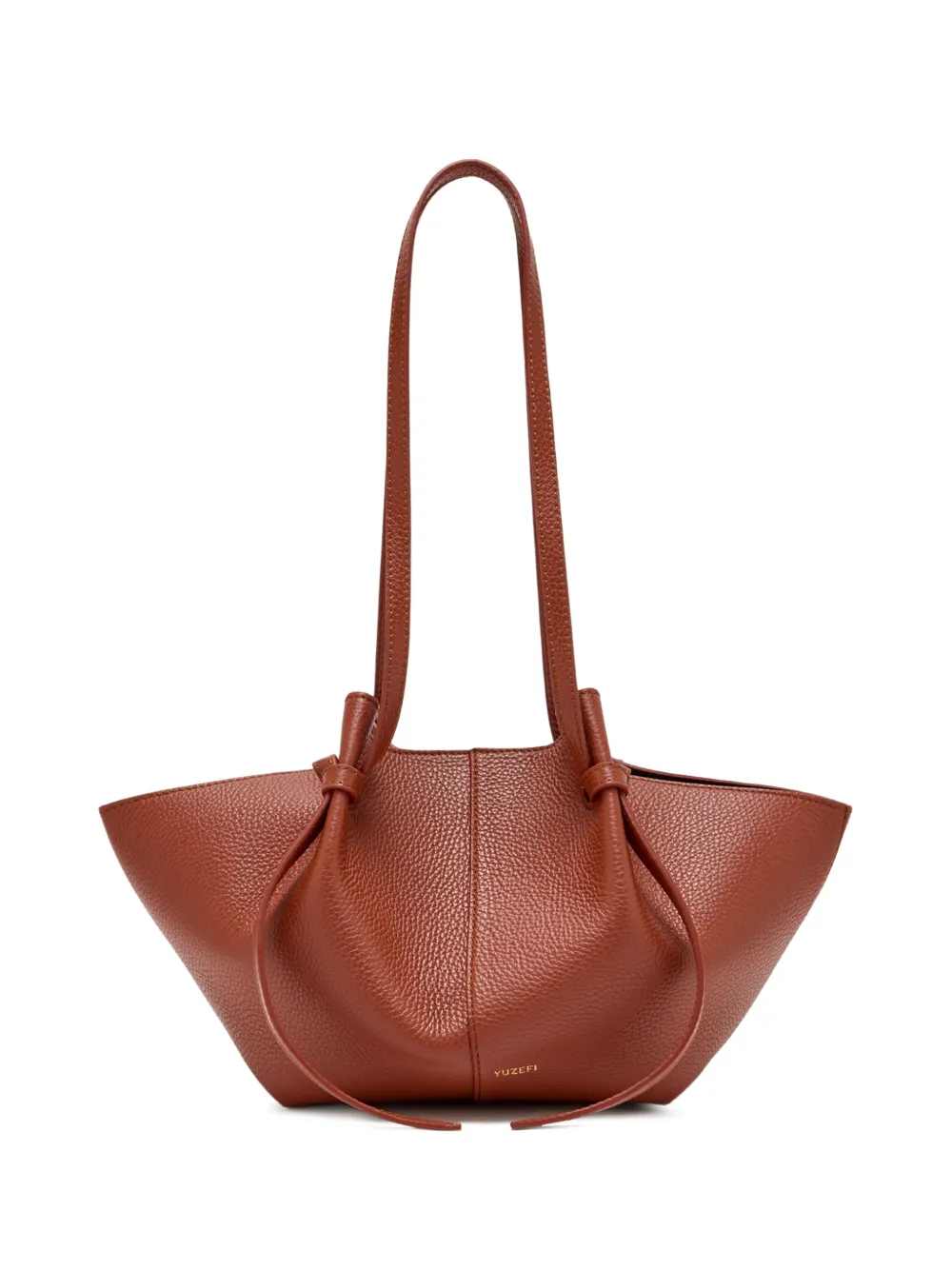 Yuzefi knotted-handle tote bag - Marrone