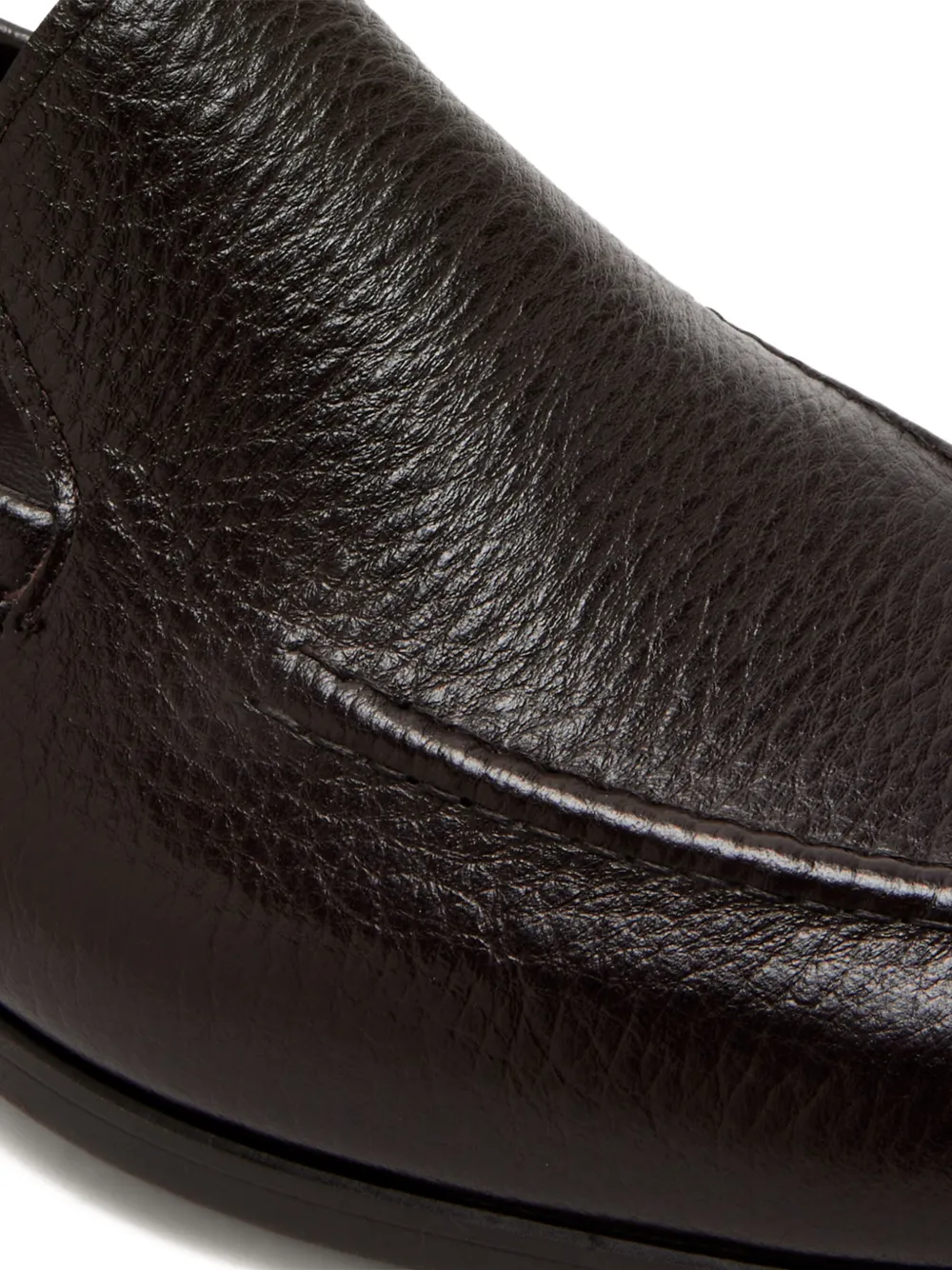 Magnanni Leren loafers met stiksel Bruin