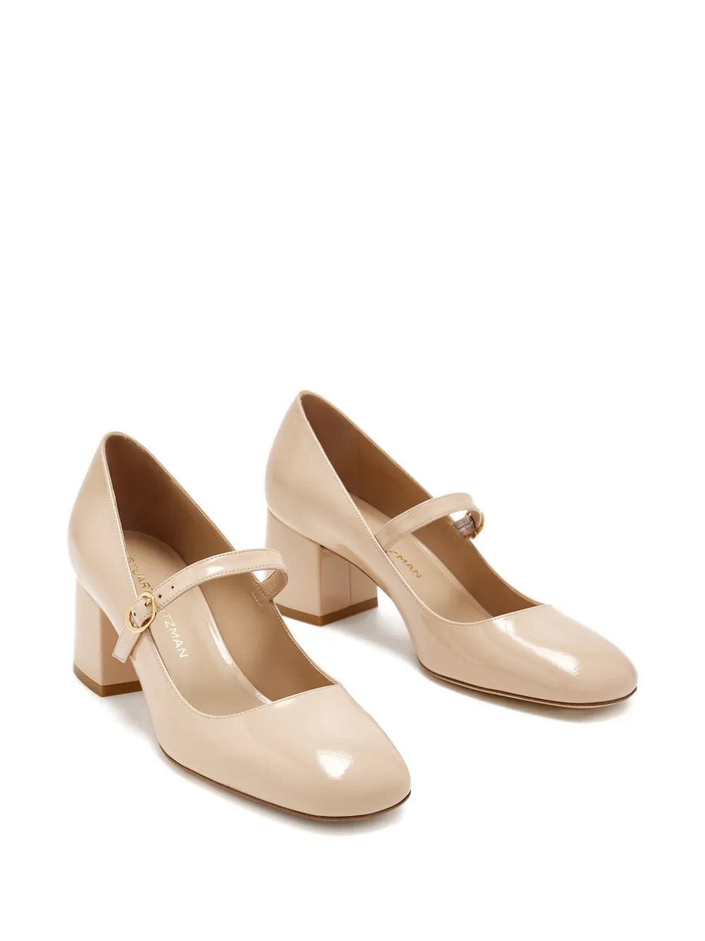 Stuart Weitzman Stuart MJ pumps met gespbandje Beige