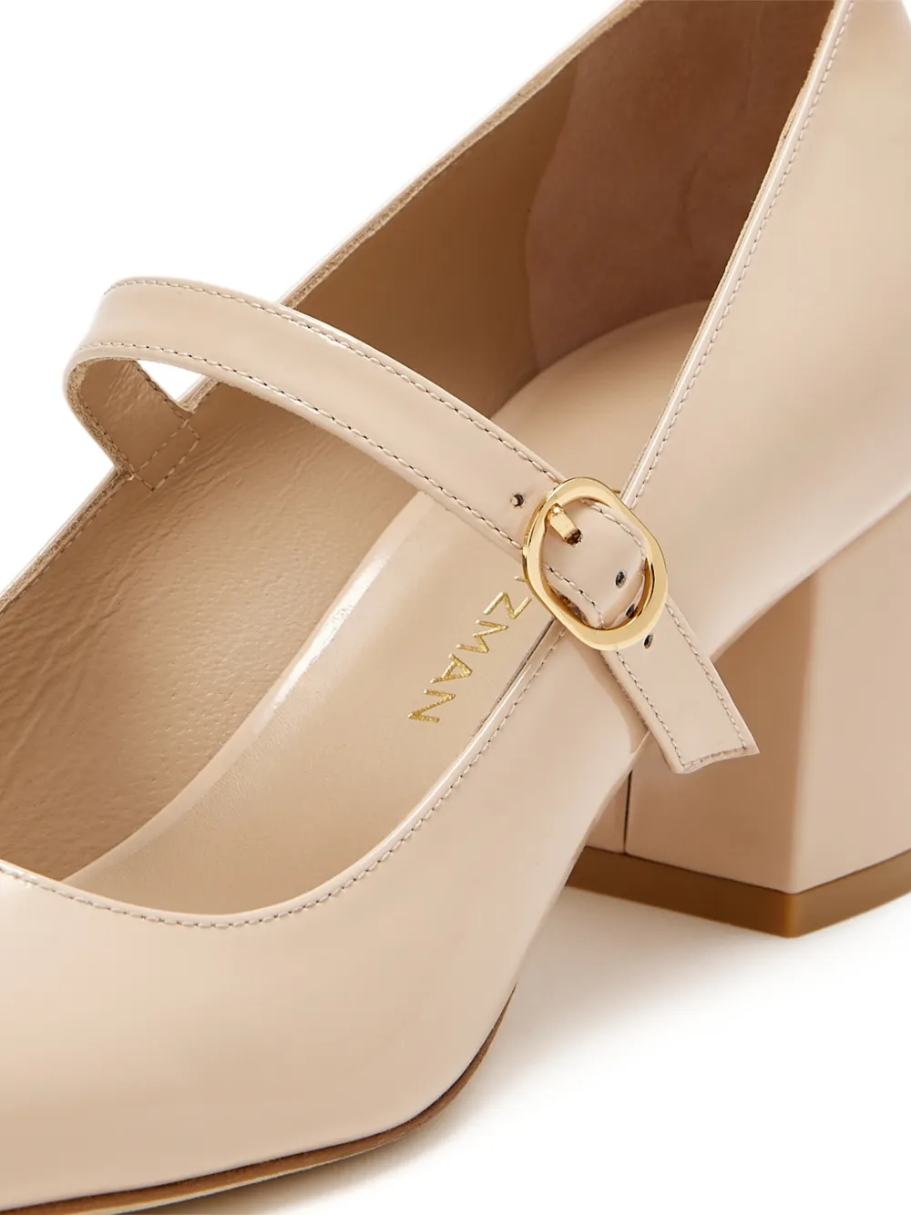 Stuart Weitzman Stuart MJ pumps met gespbandje Beige