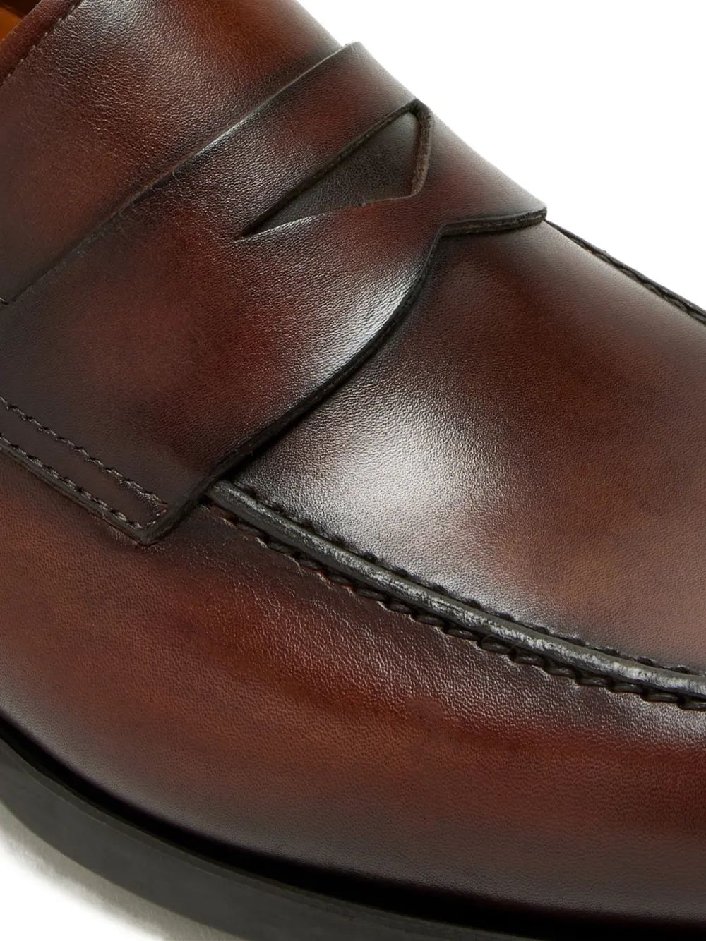 Magnanni Leren penny loafers Bruin