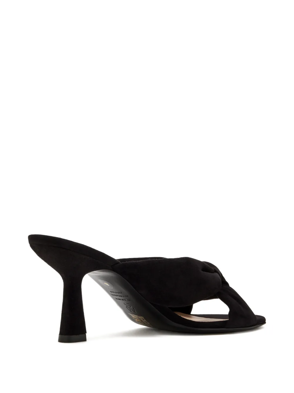 Stuart Weitzman Sandalen met geknoopte bovenkant en hak Zwart