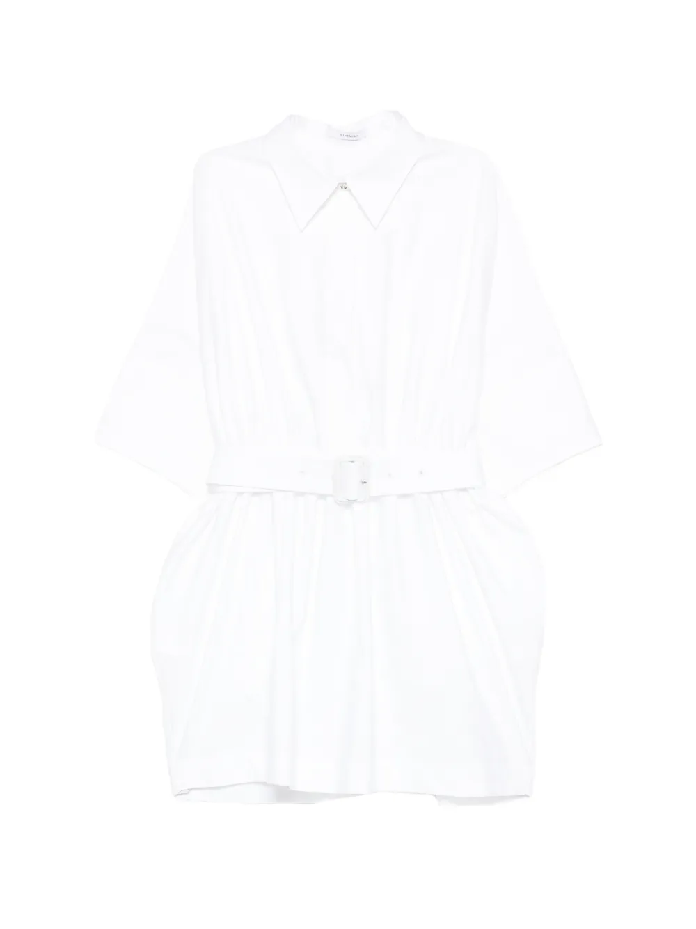 Givenchy belted shirt mini dress - Bianco