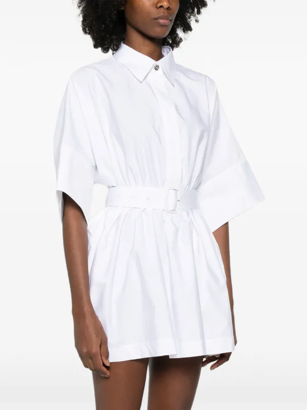 Givenchy Cotton Short Shirtdress - White Givenchy Cotton Short Shirtdress - White
