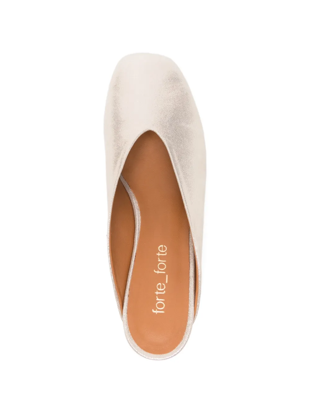 Forte Sandalen met vierkante neus Beige