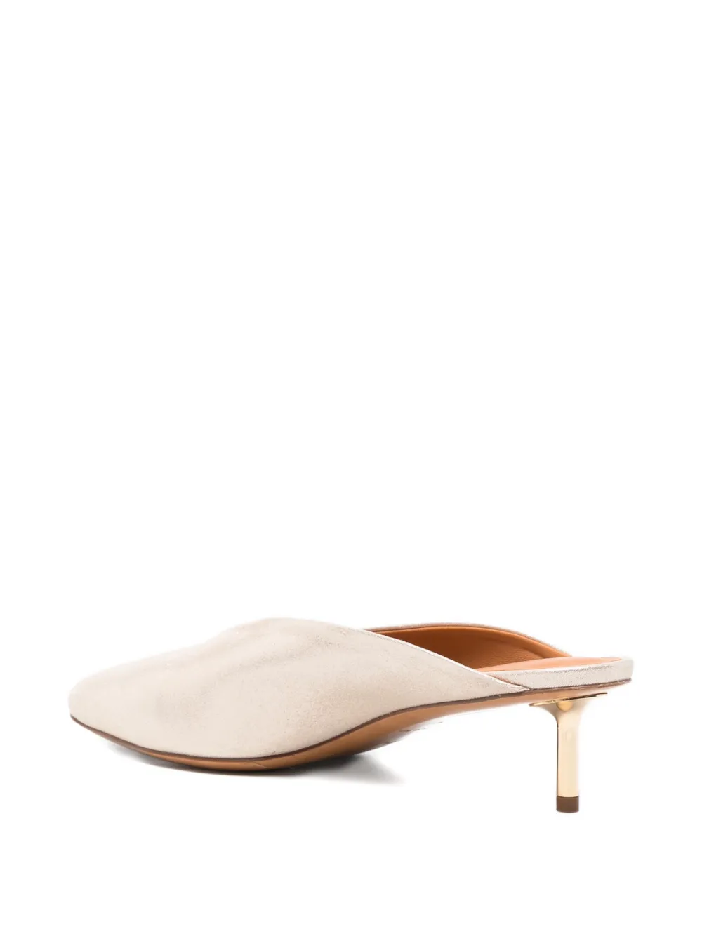 Forte Sandalen met vierkante neus Beige