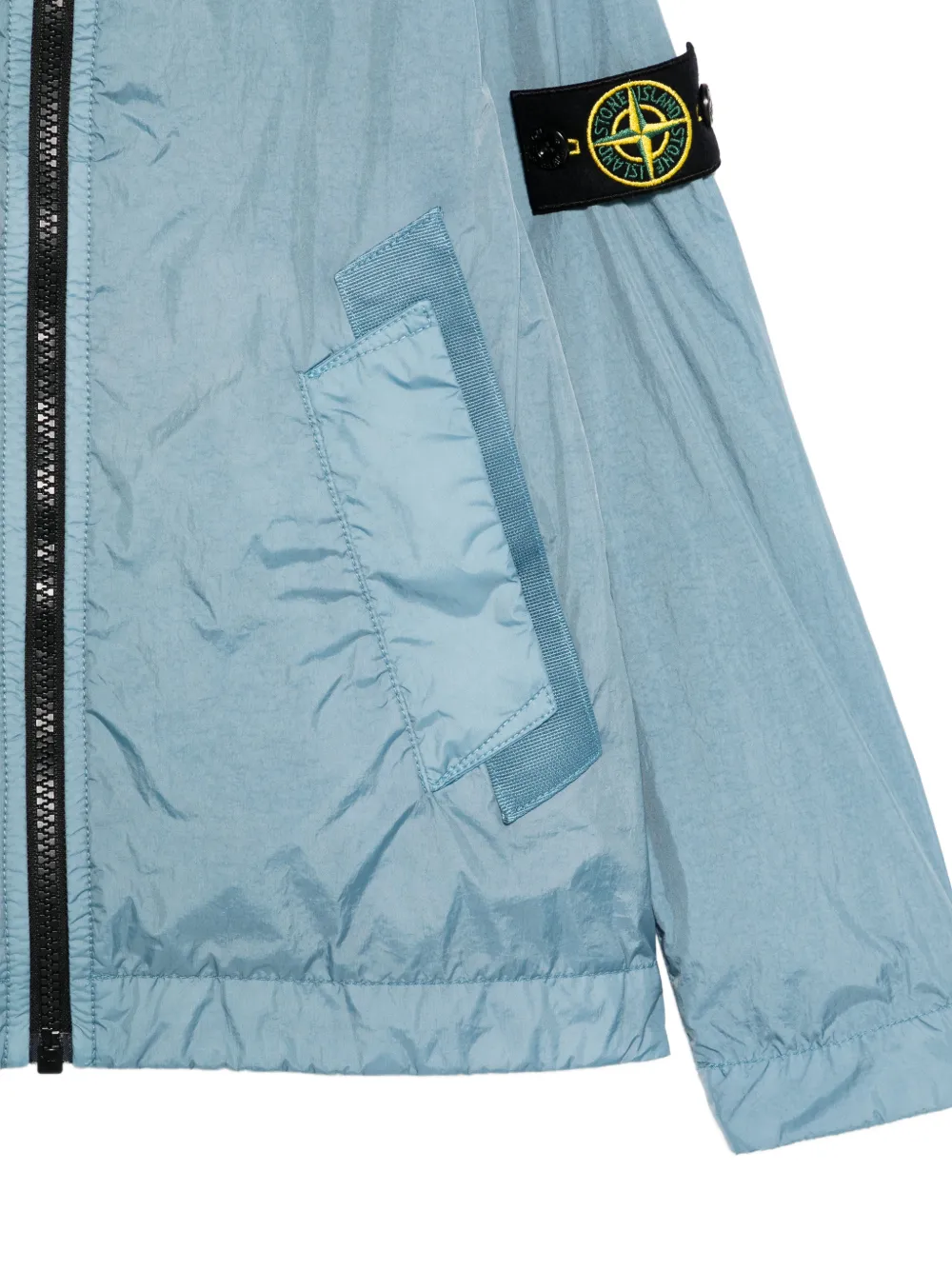 Stone Island Junior Jack met capuchon en zak Blauw